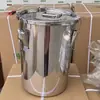 Cubo Sellado de Acero Inoxidable 304 con Tapa Olla para Sopa Multiusos Cubo de Almacenamiento Doméstico a Prueba de Humedad con Hebilla Cubo de Acero Inoxidable