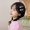 Celebridade da internet simples placa de acetato BB clipe para meninas franja lateral clipe lateral florido cor de casco de tartaruga oco gota d'água grampo de cabelo