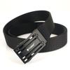 Cinturón táctico de nailon para hombre, con hebilla automática, de lona sencilla, para entrenamiento militar, ligero y de lujo, tejido largo.