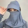 Nuevo Sombrero de Protección Solar para Mujer, Sombrero de Sol de Verano con Protección para el Cuello, Protección Facial Solar, Sombrero de Sol para Ciclismo, Máscara Anti-UV Todo en Uno