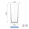 Vaso de Whiskey Ultra Delgado de Alto Borosilicato, Vaso Mezclador Específico para Bar, Vaso de Cerveza de Gran Capacidad, Vaso de Tubo Recto, Vaso Simple con Borde Invertido