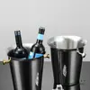 Balde de Gelo Espessado de Aço Inoxidável Ktv Bar Suprimentos Balde de Champanhe Balde de Gelo Comercial Balde Criativo para Cerveja Vinho Tinto