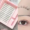 Pestañas Postizas Transfronterizas Venta Caliente de Comercio Exterior Set Pequeño de Pegamento para Flores Inclinadas Pestañas Postizas Versátiles para Maquillaje Diario Atmósfera Exquisita