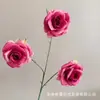 3 flores de rosa artificiales para decoración del hogar, arreglo floral para pasillo de ceremonia de boda, decoración de pared de fondo de hotel