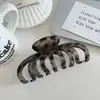 Pinza Grande para el Cabello con Estampado de Leopardo y Calabaza para Cabello Grueso 2025 Nuevo Pinza Tiburón de Alta Gama Pinza para el Cabello de la Parte Posterior de la Cabeza para Mujeres con Cabello Grueso