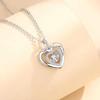 Collar Inteligente con Forma de Corazón para Mujer, Collar de Corazón Versátil, Colgante de Corazón, Cadena para Clavícula, Regalo para el Día de San Valentín Chino