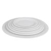 Venta al por mayor de vajilla de cerámica de magnesio para cocina de hotel, plato de pescado de cerámica blanca, plato en forma de huevo, plato principal de cerámica para hotel