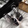 Sandalias Romanas Retro para Mujer con Diseño de Malla Hueca, Correas Finas con Pedrería, Tacones Altos, Nuevas Sandalias Doradas de Verano 2026