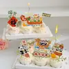 Cajas para Cupcakes, Magdalenas y Pasteles del Festival del Bote del Dragón 4/6/9, Cajas Transparentes para Tartaletas de Huevo y Postres de Repostería