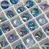 Rhinestones para Decoración de Uñas Xiaohongshu Súper Brillantes de 8 mm, Superficie Shiyue, Rhinestones Redondos Multifacéticos con Base Puntiaguda K9