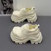 Sapatos Mocassins Cabeça Grande Femininos Estilo Britânico 2026 Temperamento Tendência Elegante Primavera Mais Vendido Sapatos Individuais Sola Grossa Aumentadores de Altura Sapatos Pequenos de Couro
