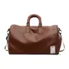 Bolso de Viaje Casual con Textura de PU Nuevo, Gran Capacidad, Bolso Casual de Cuero Suave de Moda para Fitness, Bolso Multifuncional de Equipaje de Mano