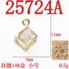 Moda Geométrica Gota de Agua Redonda Circonita Colgante Pendientes Hechos a Mano Collar Corazón Estrella de Cinco Puntas Accesorios para Joyería DIY