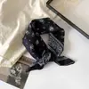 Pañuelo de seda para el cuello cuadrado pequeño 58 algodón y lino cuadrado pequeño femenino decoración de anacardo pañuelo femenino al por mayor primavera y verano delgado
