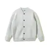 Yidao Vintage 2026 Otoño Nuevo Estilo Universitario Cuello de Béisbol Cárdigan de Punto Abrigo Suéter Retro de un Solo Botón para Hombre