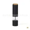 Molinillo de Pimienta Eléctrico de Cocina, Fácil de Usar, Molinillo de Pimienta Eléctrico de Plástico de Paja de Trigo Negro, Molinillo de Pimienta con LED