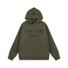 Suéter com capuz FEAR OF GOD ESSENTIALS linha dupla forrado de fleece masculino e feminino FOG alta moda de rua marca casaco solto