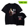Suministro transfronterizo Ghost Blade nueva camiseta de manga corta de verano para mujer cuello redondo parejas ropa suelta de media manga al por mayor
