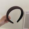 Coreia do Sul Dongdaemun Mesmo Estilo Faixa de Cabelo Elevada de Esponja Faixa de Cabelo para o Topo Craniano ins Menina Cartão de Cabelo Celebriade Cyber Elegante Faixa de Cabeça