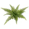 Plantas de Helecho Simuladas, Hojas de Helecho de Doble Capa, Decoración para el Hogar de Interior, Accesorios de Pared de Planta de Goma Suave, Decoración de Arreglo Floral de Planta Verde, Hojas de Helecho
