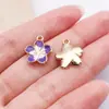 Accesorios para Joyería DIY Transfronterizos Margarita Morada Aleación Esmalte Colgante Collar Pulsera Pendientes Llavero Dijes