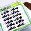 Sin pegamento, no necesita retirarse, Pestañas Postizas Flor Grande Gruesa Transfronterizas, Rizadas y Espesadas, Segmentadas en Racimos Individuales, Aspecto Natural para Cosplay, Súper Suaves