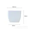 Vaso de Flor de Plástico Liso de Fábrica Vaso Pequeno Quadrado Mini para Mudas de Plantas Suculentas Vaso de Flor Doméstico de Varanda Estilo de Comércio Exterior Transfronteiriço