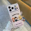 Muñeco de Personaje 3D Splash-Ink Inglés Adecuado para Funda de Teléfono Apple 17 Pro Max con Soporte de Espejo para Huawei Xiaomi 17