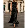 Vestido retro francés de lunares de alta gama hecho a medida 2026, elegante y adelgazante, sin mangas, de longitud media
