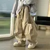 Pantalones Casuales de Bolsillo Grande Nuevos para Niños Primavera 2026 Panda Yuan Yuan Atuendo de Primavera para Niños Grandes Pantalones Cargo Versátiles Pantalones Largos