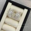 Brincos de Zircônia Brilhante de Alta Qualidade Fogos de Artifício Novos Brincos Elegantes de Moda de Luxo Leve de Alta Qualidade para Mulheres