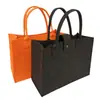 Estoque Disponível Bolsa de Feltro Bolsa de Armazenamento Simples Presente para Casa Sacola de Embalagem para Compras Bolsa de Feltro Logo
