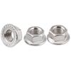 DIN6923 Tuerca Hexagonal con Brida Acero Inoxidable 304 Tuerca de Freno Dentada M3M4M5M6M8M10-M20