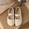 Zapatos Mary Jane Birkenstock de suela gruesa para aumentar la altura para mujer, nuevo modelo otoño 2026, mocasines poco profundos de velcro, mocasines