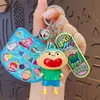 Chaveiro Pingente Autêntico Desenho Animado Shin-Chan Super-Homem Dinâmico Carro Chaveiro Boneca Fofa para Bolsa Decoração