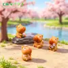 Figuras de Capibara Lindas de Primavera para Paisajes en Miniatura, Decoración de Jardín DIY, Accesorios Colgantes, Adornos Pequeños