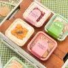 Día del Niño Caja de Embalaje para Pastel Pintada a Mano Postre Macarons Empaque Bento Melaleuca Tiramisú Caja
