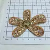 Grampo de Cabelo Flor de Cinco Pétalas 3D com Strass Estilo Coreano Luxo Leve Acessórios de Roupa Peças para Joias DIY Atacado