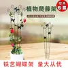 Estructura de Trepa para Plantas, Soporte para Plantas Trepadoras, Clematis y Rosas, Maceta de Soporte para Plantas Trepadoras, Estructura de Hierro Forjado para Fijación en Valla de Patio