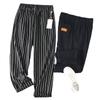 ¡Original de la marea nacional! Pantalones Casuales Rectos de Moda de Verano para Hombre, Estilo Japonés Clásico, Rayas Sólidas