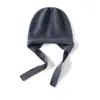 Gorro de Punto Grueso de Color Sólido para Otoño e Invierno, Gorro Cálido de Cachemir, Estilo Coreano, Adelgazante, Gorro para el Frío, Suave y Agradable para la Piel