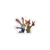 Zootopia Periférico Judy Lindo Nick Pareja Acrílico Doble Cara Llavero Colgante para Mochila Escolar Pequeño Regalo