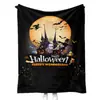 Manta de Franela de Halloween de Amazon Personalizada con Tu Diseño, Regalo para Siesta, Manta Cálida, Fábrica de Impresión Fuente