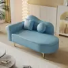 Sofá chaise longue de almacenamiento para mejora de apartamento, sillón reclinable europeo, mini tienda de ropa de dormitorio, área de descanso, individual, color toffee