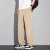 Pantalones Finos de Verano para Hombre 2026, Pantalones Rectos, Pantalones Largos Frescos y Holgados, Nuevos Pantalones Casuales de Algodón para Hombre