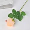 Rosas de Terciopelo Simuladas para Decoraciones de Boda, Flores Artificiales para Arreglos de Boda con Rosas Transfronterizos, Flores Artificiales al por Mayor para el Día de San Valentín