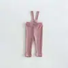 Pantalones de levantamiento de pesas transfronterizos para bebés y niños pequeños, nuevos overoles de otoño de cintura alta para proteger la barriga, mono elástico versátil para bebés