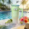 Taza Térmica Gigante de Verano Gran Capacidad Estudiante Exterior Portátil Taza de Agua Fría Acero Inoxidable Taza de Hielo para Coche
