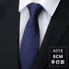 Corbata con cremallera formal de negocios para hombre, Corbata perezosa negra a rayas azules ajustada para novio, Fácil de poner y quitar