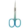 Tijeras Curvas Estilo Ruso de Segunda Generación, Pinzas para Cutícula Estilo Ruso, Empujador de Acero, Tijeras Rusas Especiales de Codo para Dedos para Salones de Uñas, Tijeras para Uñas Puntiagudas